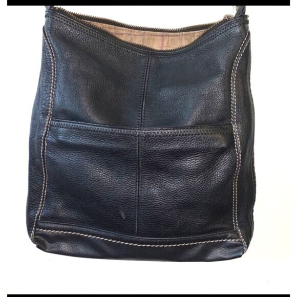 The Sak Black Leather Crossbody Bag - Picture 6 of 11